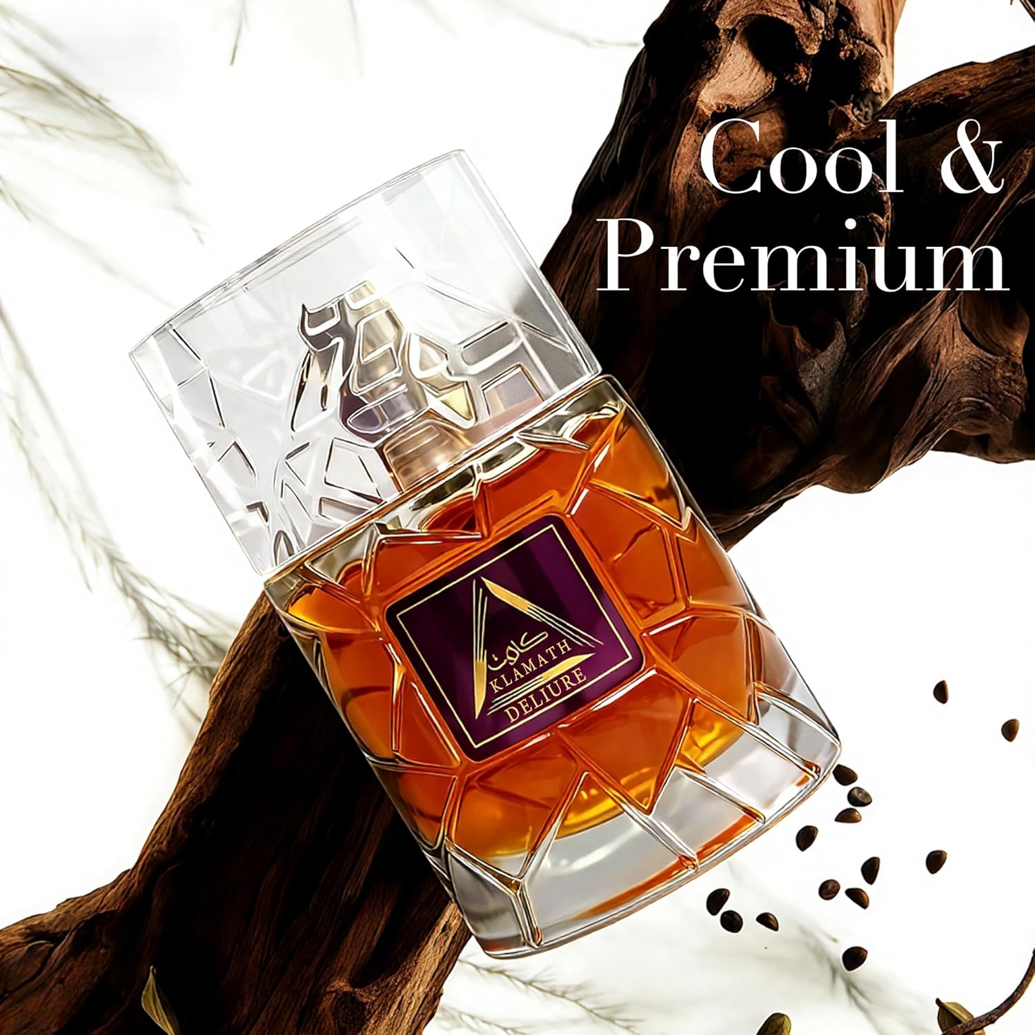 AFLUXE Long-Lasting Cologne for Men | Vanilla, Warm Spicy, Amber, Cinnamon Scent | Eau de Toilette 100ml Spray | Day to Night Fragrance