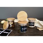 Oui Yogurt Jar Lids - 8 Pack Oui Lids-Natural Bamboo Wood with Silicone Sealing Rings and Oui Yogurt Bottle Label, For 5 Oz Oui Yogurt Jars