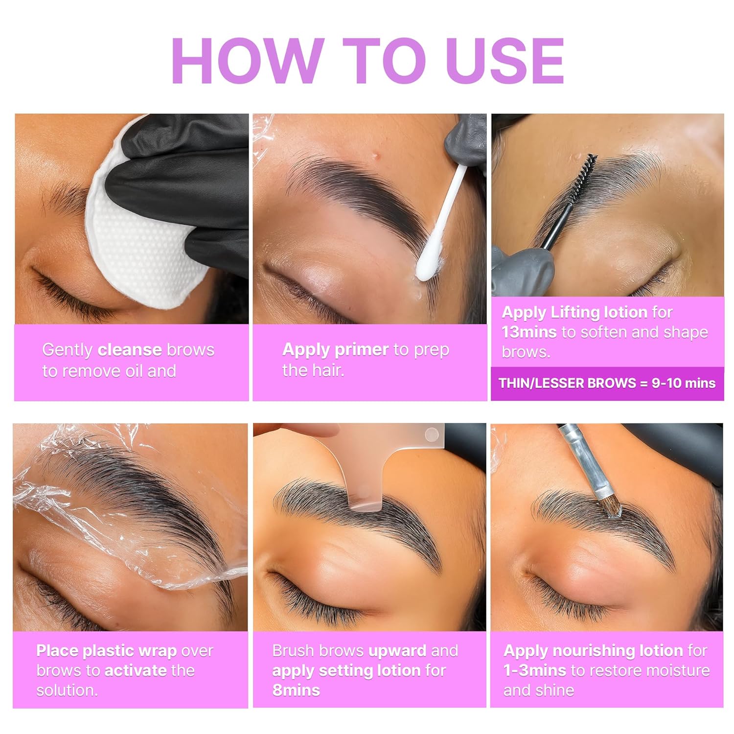 CLIONE PRIME At Home Brow Lamination Kit - DIY Eyebrow Lamination Kit Professional Eye Brow Perm Kit Instant DIY Eyebrow Lift Kit for Fuller Thicker Brows Lasts For Upto 8 Weeks