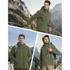 Men'S Military Tactical Sport Warm Fleece Hooded Outdoor Adventure Jacket Coats