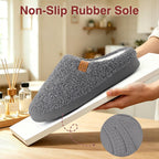 Evshine Memory Foam Fuzzy Slippers For Women Curly Fleece House Shoes Warm Indoor Outdoor Home Slip On