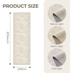 Rug Runners for Hallways Non Slip - 2x8 Runner Rug for Bedroom, Washable Runner with Rubber Backing, Soft Low-Pile Carpet for Kitchen, Laundry, Bathroom (2'x8', Beige/Ivory)