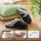 Slippers For Women Fuzzy House Slip On Indoor Outdoor Bedroom Furry Fleece Lined Ladies Comfy Memory Foam Female Home Shoes Anti-Skid Rubber Hard Sole