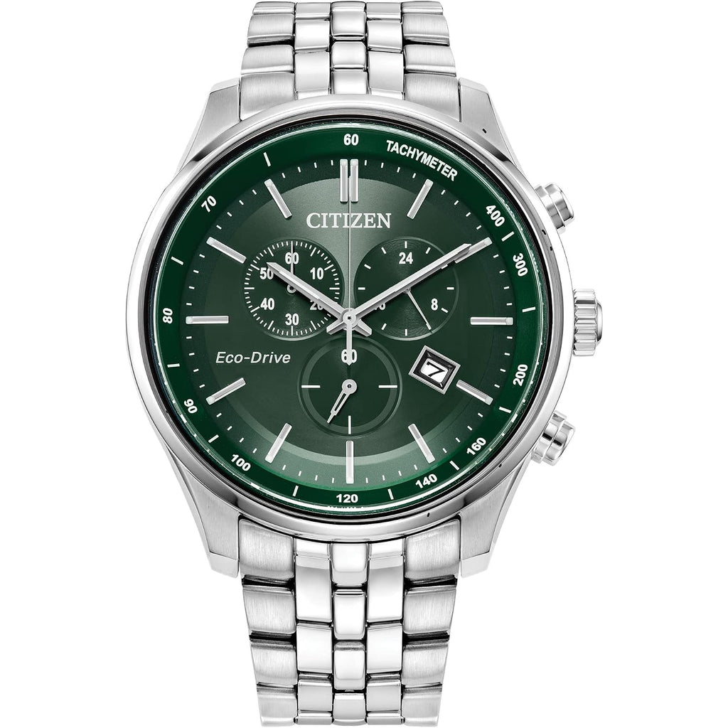 Citizen Men'S Classic Corso Eco-Drive Watch, Chronograph, 12/24 Hour Time, Date, Sapphire Crystal
