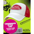 Von Dutch Unisex Trucker Hat - Curved Bill Mesh Back Retro Classic Colorblock Snapback Baseball Cap For Men And Women