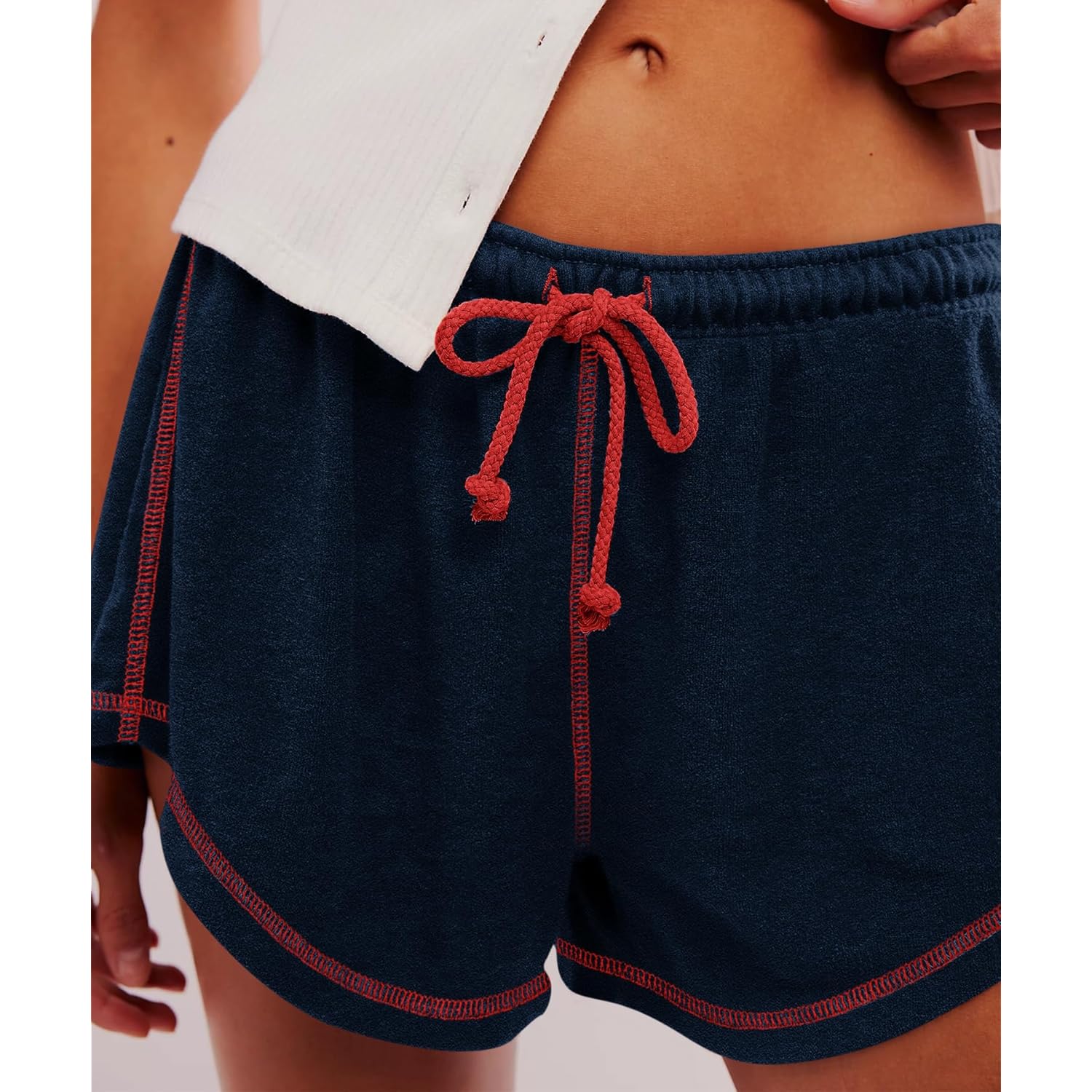 Womenâs Casual Shorts Comfy Drawstring Elastic Waist Summer Beach Workout Lounge Shorts for Women