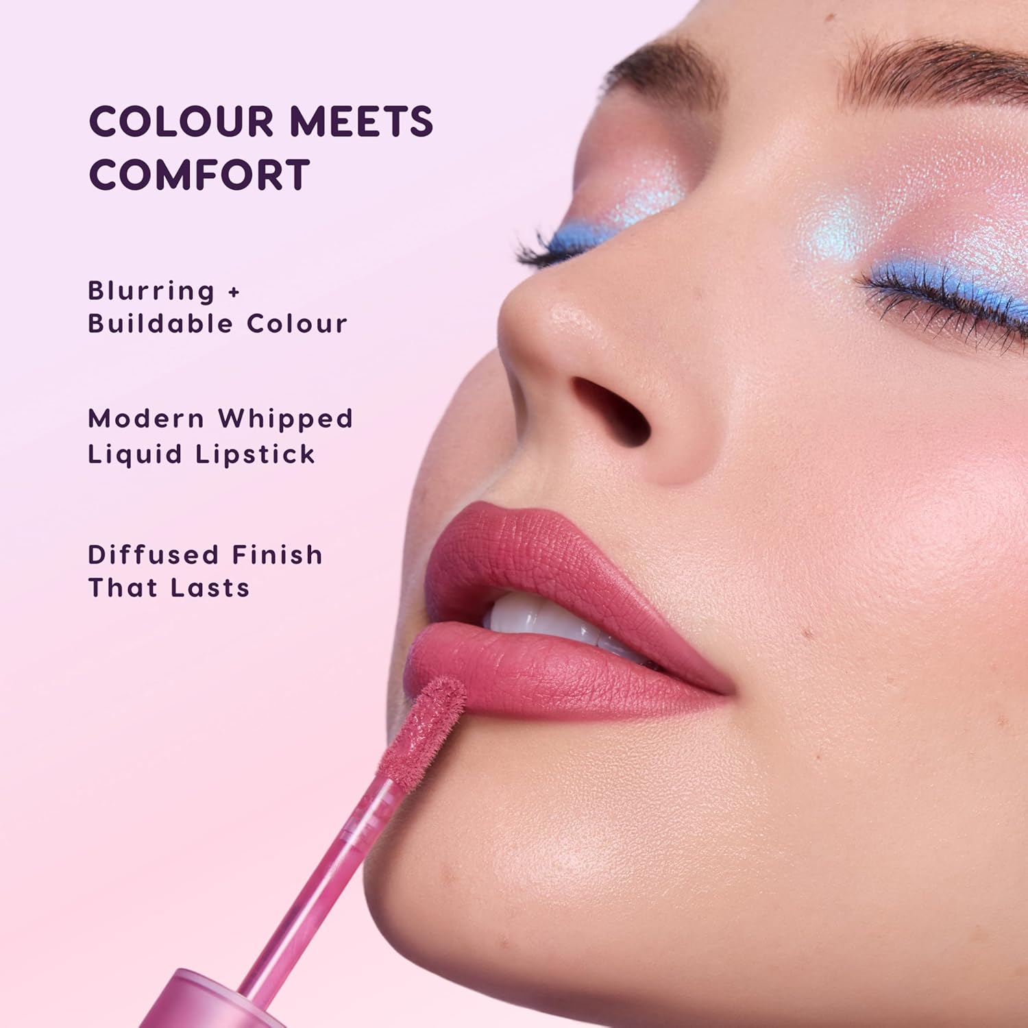 Colourpop Cloud Whip Liquid Lipstick for Women - Blurring Lip Stick with a Soft Finish - Infused with Marshmallow, Cloudberry & Hyaluronic Acid - Creamy & Non-Drying - What the Fluff (0.12 Fl oz)