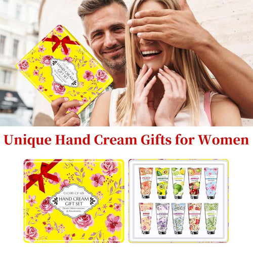 10 Pack Hand Cream Set,Mothers Day Gifts,Teacher Appreciation Gifts,Nurses Week Gift,Birthday Gift for Women,Teen Girls,Natural Plant Fragrance Travel Size Lotion Hand Cream for Dry Hands