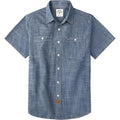 Dubinik® Men'S Short Sleeve Chambray Shirt Regular Fit