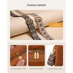 LOVEVOOK Crossbody Bags for Women with 2Pcs Adjustable Strap, Leather Small Purses with RFID Blocking Slots, Shoulder Handbag