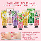 VISCOO 7 Pack Hand Cream Gifts Set for Women, Mothers Day Gifts, Teacher Appreciation Gift, Nurses Week Gift, Bulk Gifts for Women, Moisturizing Mini Hand Lotion Travel Size for Dry Cracked Hands