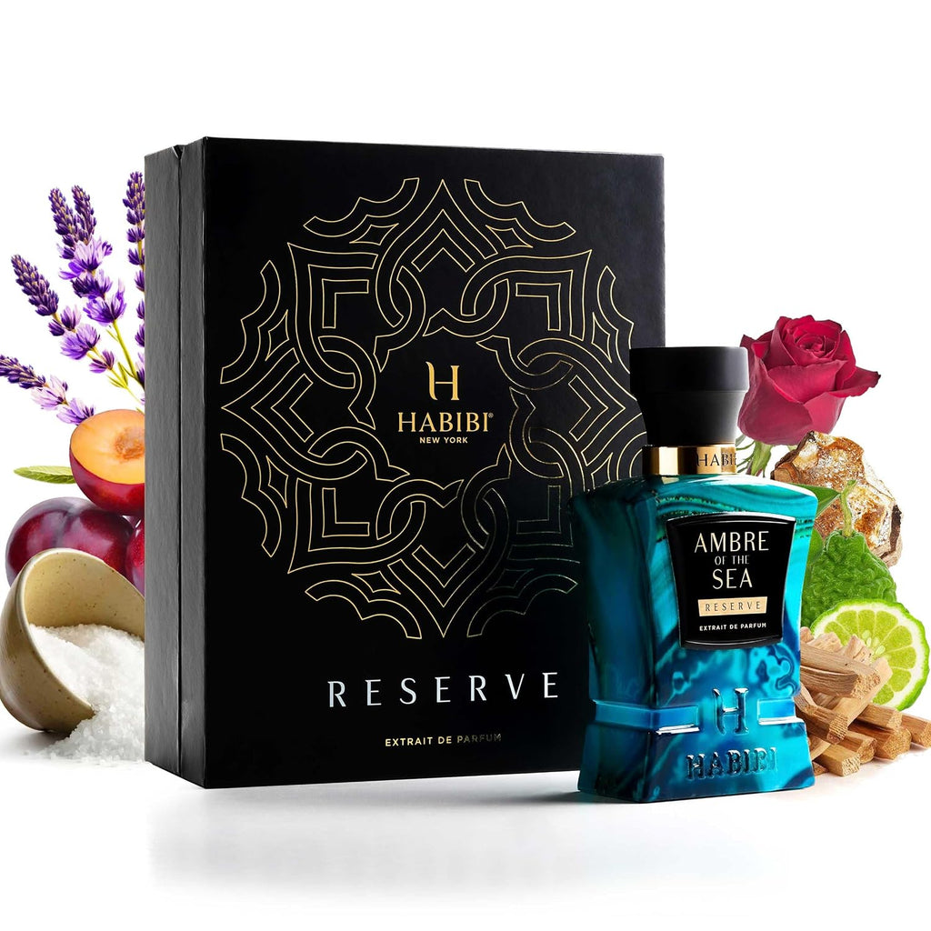 Ambre Of The Sea Extrait De Parfum – Cologne For Men & Perfume For Women, 2.5 Oz Long Lasting Unisex Fragrance With Bergamot & Sea Salt, Arabian Scent