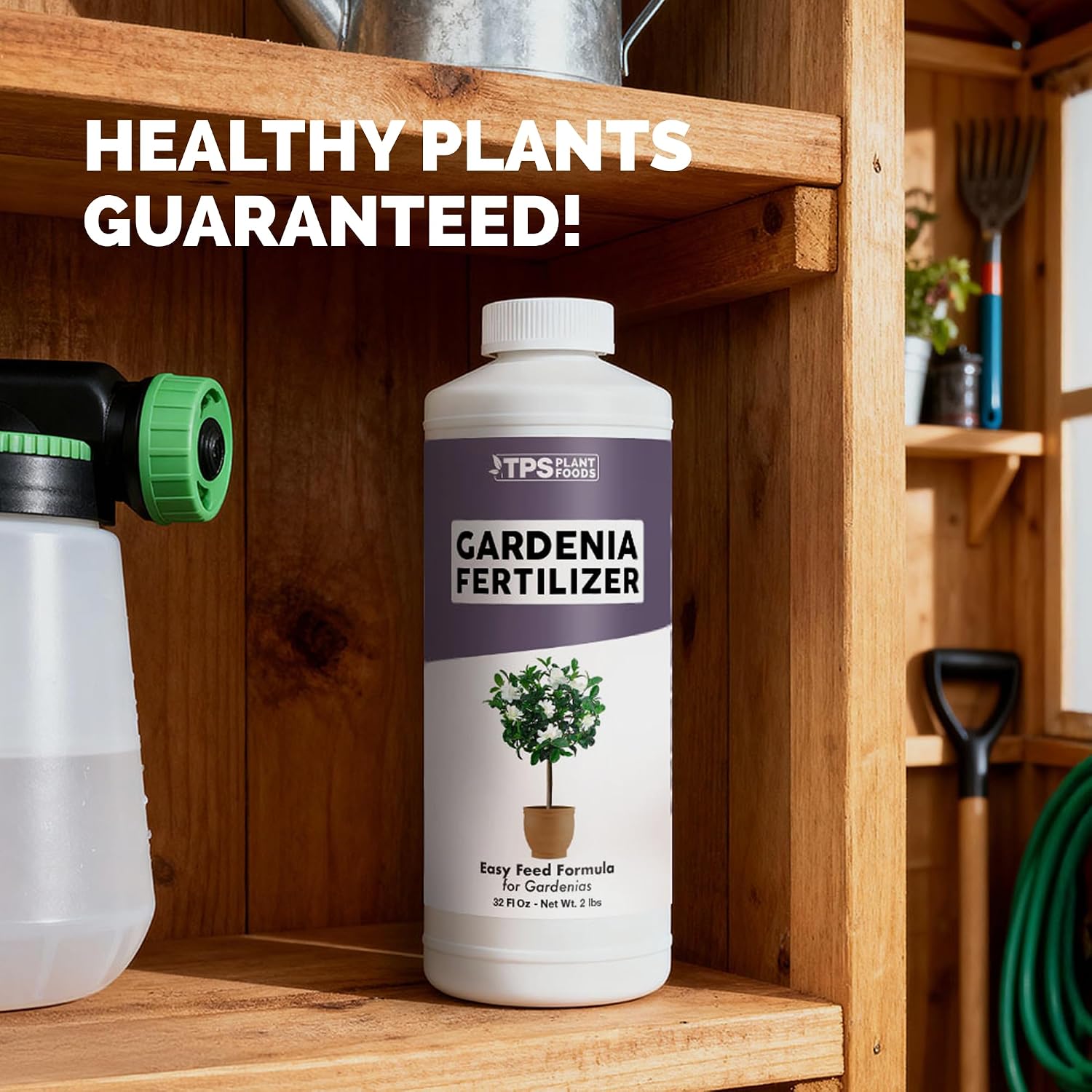 Gardenia Fertilizer – Liquid Plant Food For More Blooms, Rich Green Leaves & Stronger Root Development, 8 Oz