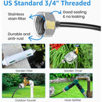Mixc Misters For Outside Patio, 75Ft (23M) Misting Line+23 Mist Nozzles+3/4" Brass Adapter, Outdoor Misting Cooling System For Patio Backyard Garden Greenhouse Horse Corral
