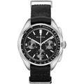 Bulova Men'S Archive Series Lunar Pilot 6-Hand Chronograph High Performance Quartz Stainless Steel, Black Nato Strap And Sapphire Crystal Style: 96A225