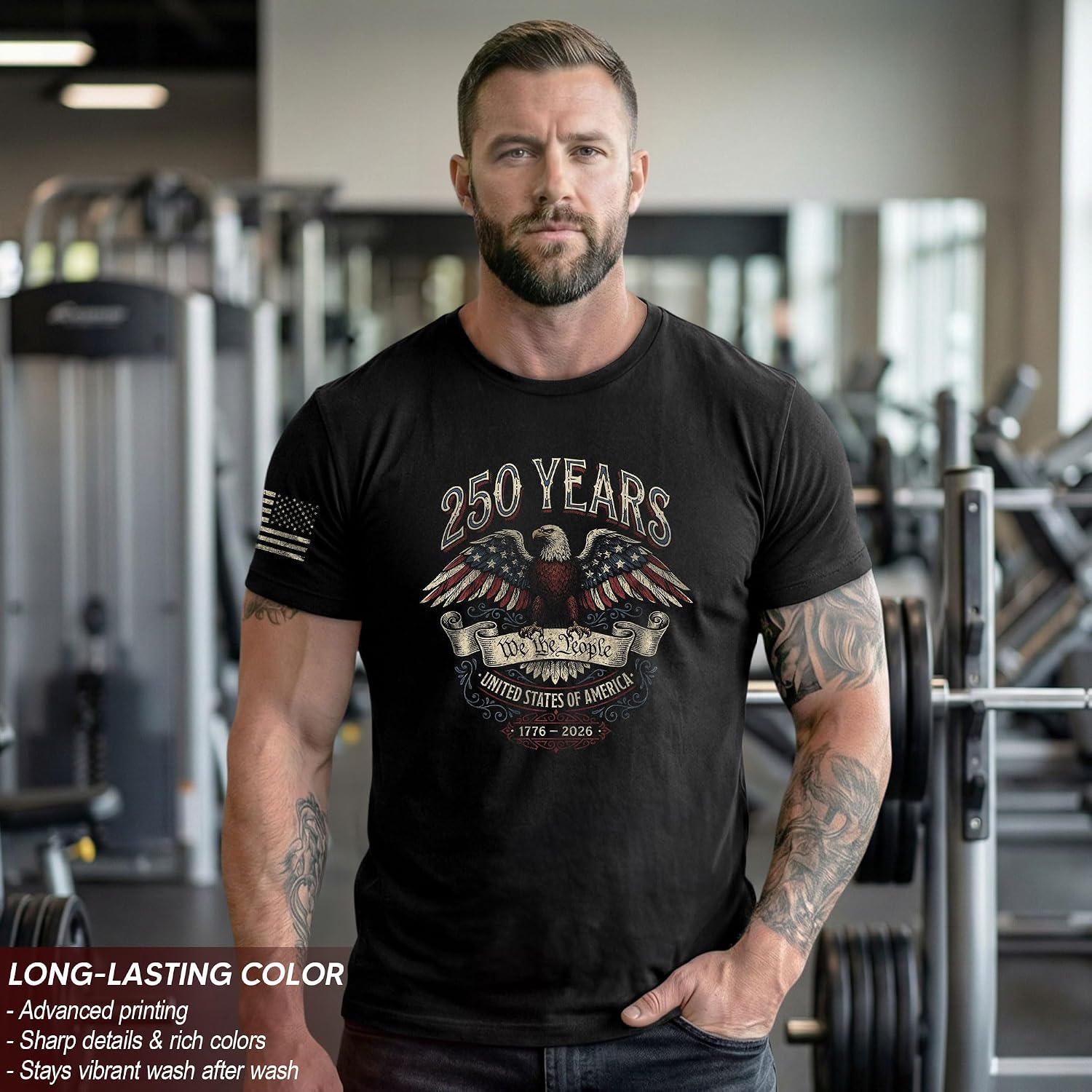 Patriotic Shirts For Men, Usa Eagle Graphic Shirts For Men | Mark 250 Years Of American Spirit With These Unique Commemorative Tees, Crafted For Bold Style And Lasting Comfort.