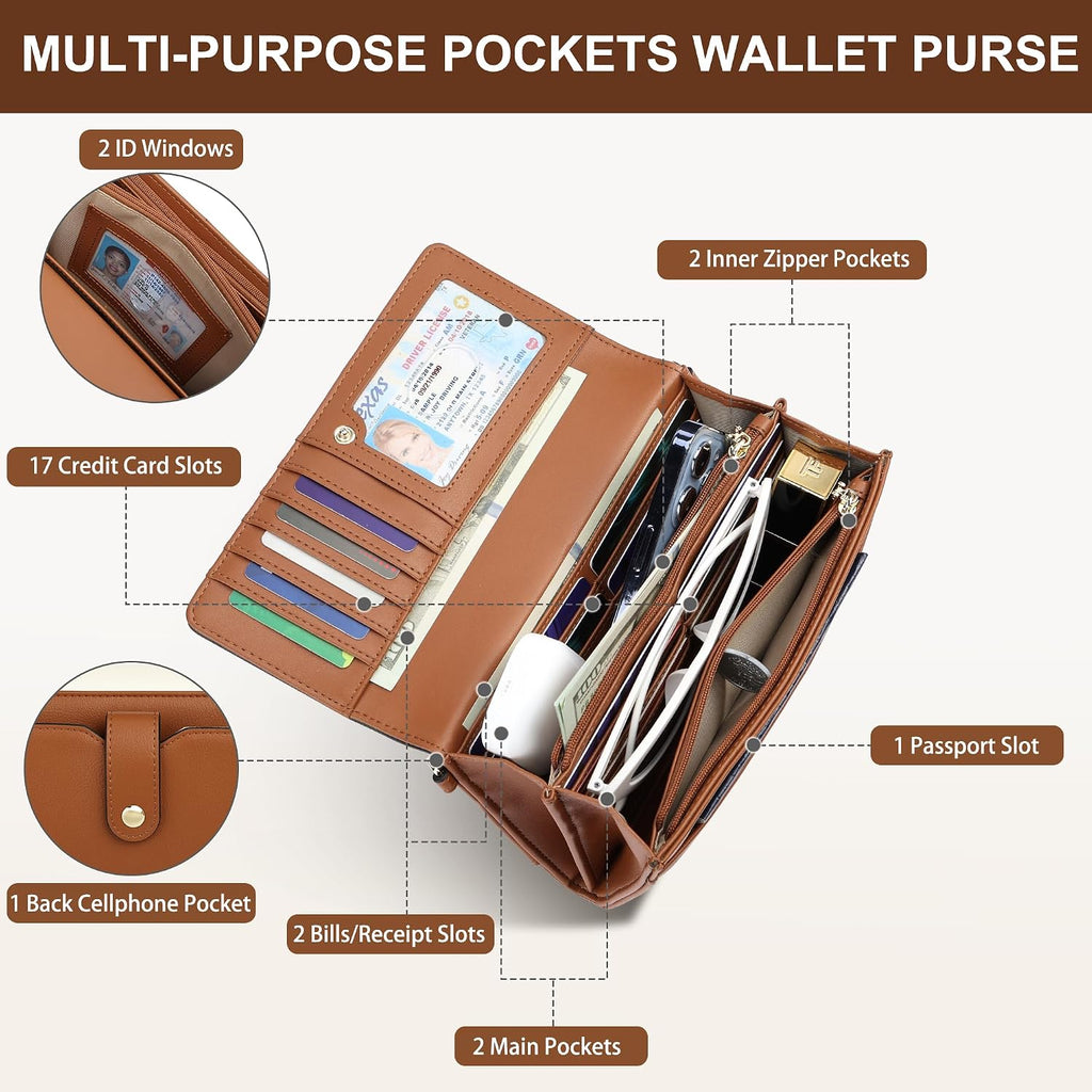 Small Crossbody Bags For Women Rfid Vegan Leather Wristlet Phone Mini Purse Shoulder Handbag Wallet Travel Purse