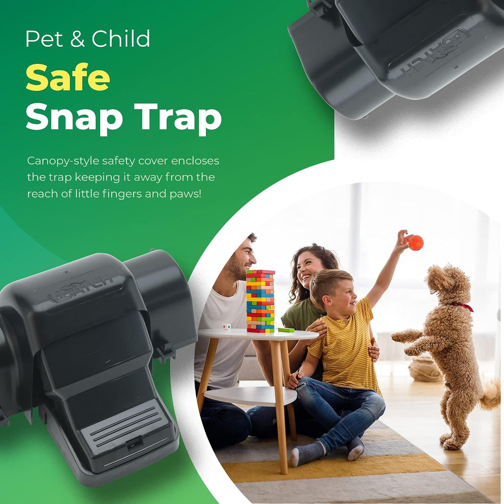 Rat Traps Indoor And Outdoor - Dual-Entry Large Rat Trap Outdoor And Indoor For Home, Garden And Restaurant With 99.9% Trap Rate | Easy To Use Rodent Traps With Safe Hands Free Design - Ucatch