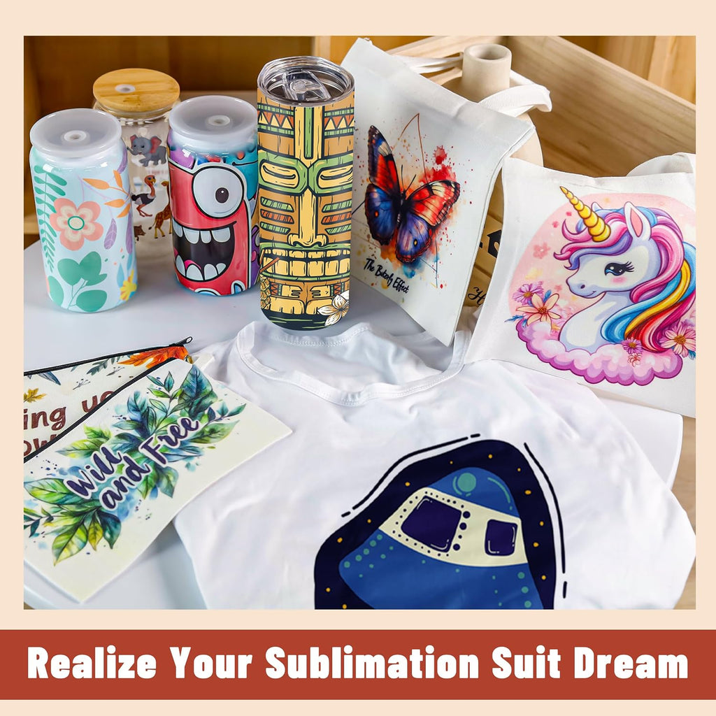 Joyclub 5 Pcs Unisex Sublimation Blanks Bulk Polyester T Shirts For Sublimation Crew Neck Short Sleeve Wholesale Diy Gifts