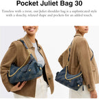 COACH Soft Quilted Leather Pocket Juliet Bag 30