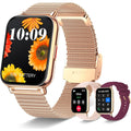 Iaret Smart Watch (Answer/Make Calls), Smart Watches for Women, Fitness Tracker with Heart Rate Sleep Monitor Pedometer Calories, Waterproof Fitness Watch for Android iPhone (Rose Gold)