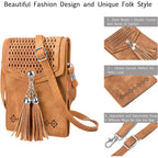 seOSTO Womens Small Crossbody Bag For Woman, Tassel Wallet Purse，Gifts For Teenage Girls