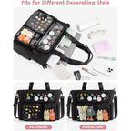 Large Ita Bag With 3 Pockets & 2 Inserts, Kawaii Pin Display Ita Tote Bag For Anime Kpop Fans, Versatile Messenger Bag