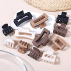 Smksl 12 Pcs Hair Claw Clips For Women & Girls 3 Styles Hair Accessories | Durable & Sturdy Plastic Matte Clips For Thin Thick & Curly Hair, Strong Hold & Non-Slip, Ideal Stylish Gifts For Ladies