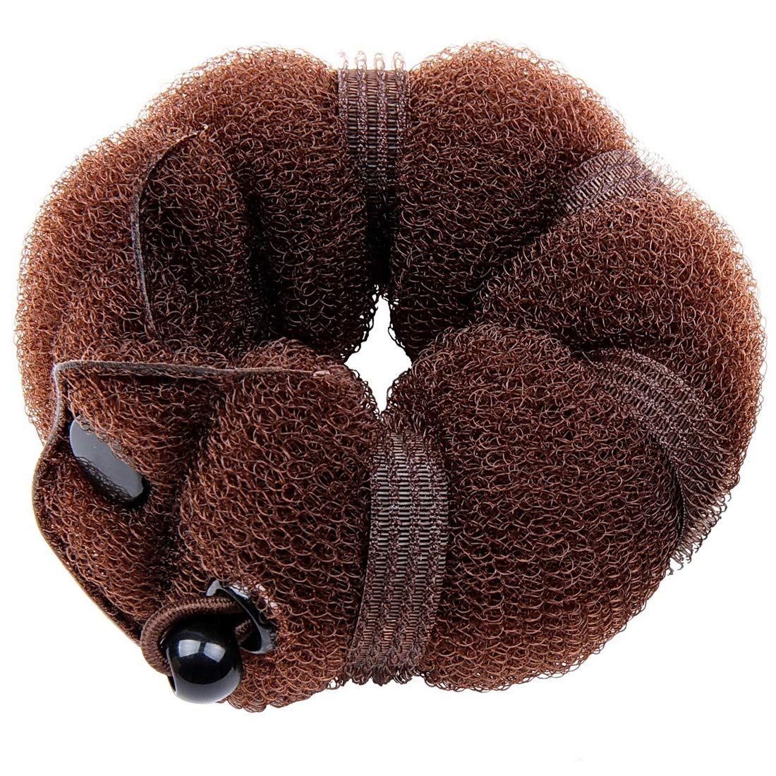 Goldrose Buns 2 Pieces Magic Hair Styling Styler Hair Bun Maker | Twist Ring Former Shaper Doughnut Donut Chignon Bun Maker Clip Hair Curler Accessory Small & Large (Brown)