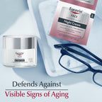 Eucerin Q10 Anti-Wrinkle Night Cream + Pro-Retinol, Facial Cream For Sensitive Skin, 1.7 Oz Jar
