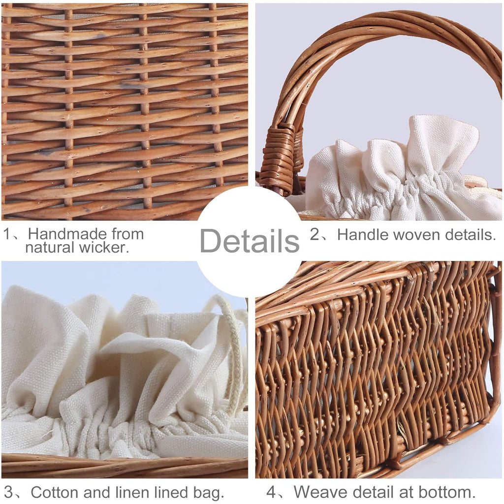 Straw Beach Bags For Women Summer Clutch Rattan Woven Wicker Purse Crochet Tote