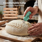 3-Pack Bread Lame, Professional Sourdough Scoring Tool & Bread Scoring Tool, Dough Scoring Tool Set with Ergonomic Handle, Includes 10 Replacement Razor Blades & Scoring Patterns Booklet