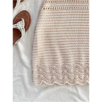 Gorglitter Women'S Crochet Halter Mini Dress Boho 90S Bow Tie Backless Bodycon Knit Festival Western Cowgirl Country Dresses