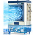 Uthfy 41" Swamp Cooler, 4800 Cfm Evaporative Air Cooler With 10.6 Gallon Water Tank, Portable Outdoor Air Conditioner With 3 Ice Pack, 110° Oscillation, 3 Speed For Garage, Yard, Midnight Blue