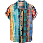 Vatpave Mens Casual Hawaiian Floral Shirts Short Sleeve Button Down Tropical Shirts Beach Summer Shirts