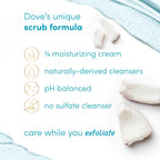 Dove Moisturizing Body Scrub – Coconut & Lime, Ph‑Balanced Whipped Texture, Skin‑Renewing Exfoliator, 15 Oz