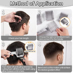 4-In-1 Detachable Fade Comb Set – Professional Barber Combs For Fading, Blending & Layering. Graduated Sizes Fit All Shears & Styling Tools – For Home & Salon (Grey)