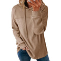 Dokotoo Womens Hoodies Casual Waffle Knit Long Sleeve Drawstring Pullover Sweatshirts Lightweight Hooded Tops