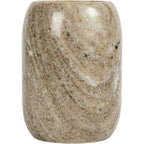 Creative Co-Op Modern Marble Bottle Holder, White Crock, Natural