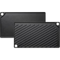 EWFEN Reversible Grill/Griddle, 16.7x9.5'' Pre-Seasoned Cast Iron Griddle Pan, Double Burner Cookware, Rectangular Non-Stick Stovetop Griddle with Handles, Flat Top Plate for Oven, Grill & Campfire