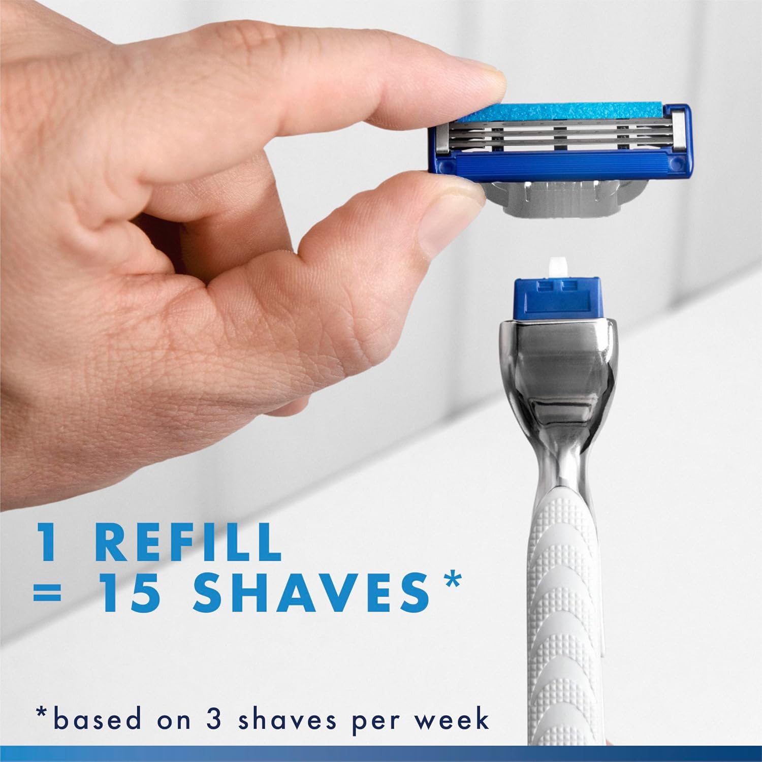 Gillette Mach3 Turbo Mens Razor Blade Refills, 17 Count