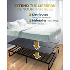 Premium 10Mm Queen Size Bunkie Board (60" X 80") – Slim Low-Profile Mattress Support – Quiet, Moisture-Resistant, Lightweight Bed Board For Platform & Slatted Frames