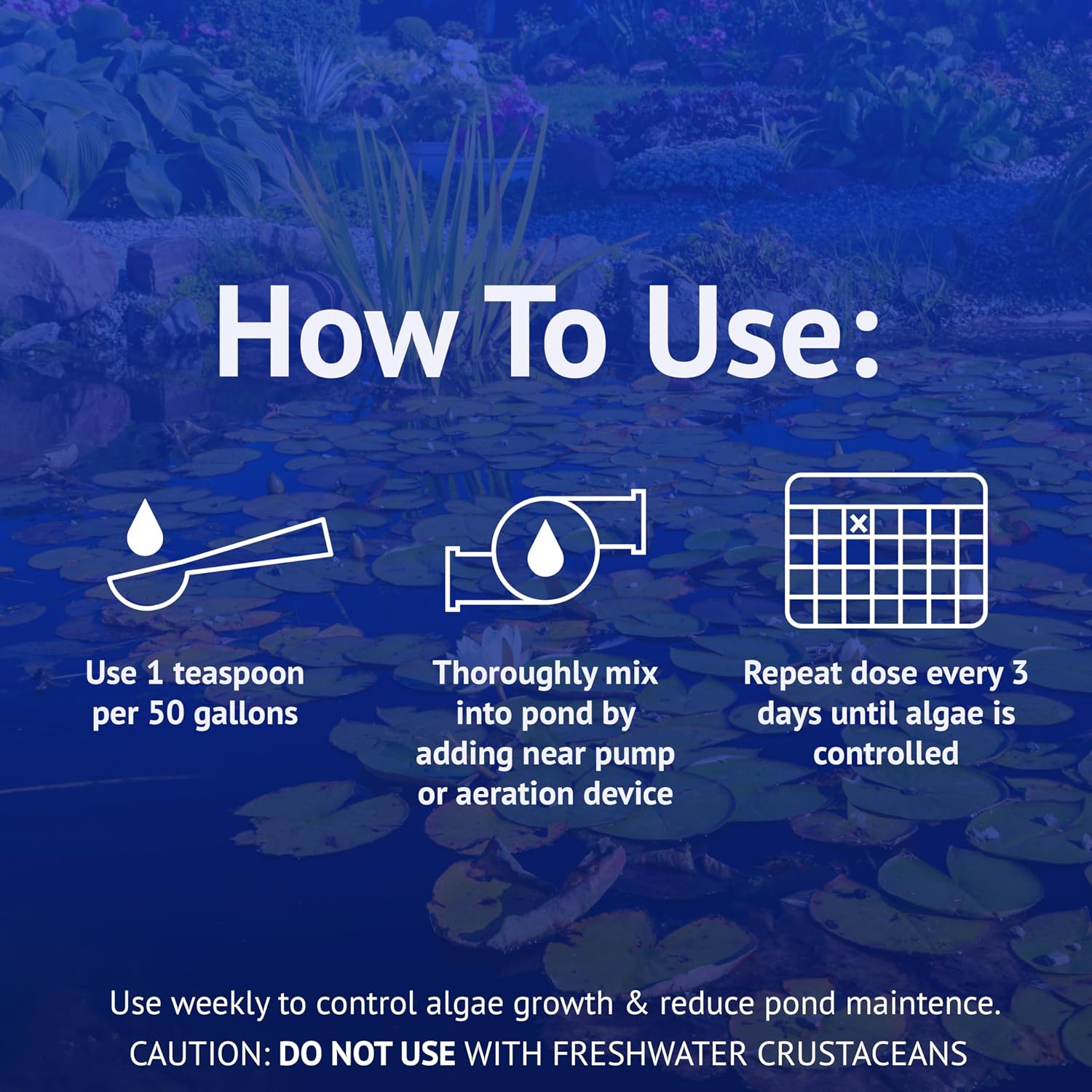 Api Pond Algaefix (32 Fl Oz) Pond Algae Control - Copper Free - Clean, Clear Water - Up To 9600 Gallons - Safe For Fish & Plants - Water Gardens, Fountains - Natural Active Ingredient - Epa-Registered