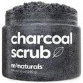 Exfoliating Charcoal Scrub With Collagen & Stem Cells – Salt Scrub For Body Toning, Cellulite, Armpit Detox, And Skin Smoothing For Face, Feet, And Body By M3