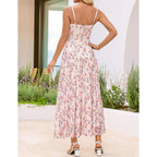 Zesica Women'S Summer Floral Sleeveless Maxi Dress 2026 Boho Mesh Spaghetti Strap Flowy Beach Wedding Guest Long Dresses