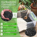 2 Qt Horticultural Charcoal- Natural Charcoal For Plants, Biochar Soil Amendment For Indoor Plants, Terrariums, Orchids Potting Mix And Gardening