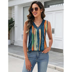Zeagoo Tank Top For Women V Neck Loose Fit Sleeveless Summer Tops Business Casual Outfits Dressy Blouses Shirts