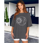 Womens Oversized Tshirt Graphic Tees Crew Neck Summer Short Sleeve Loose Fit Tops 2026