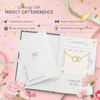 HOPE LOVE SHINE Mother Daughter Necklace With Message Card, Premium Jewelry Gift