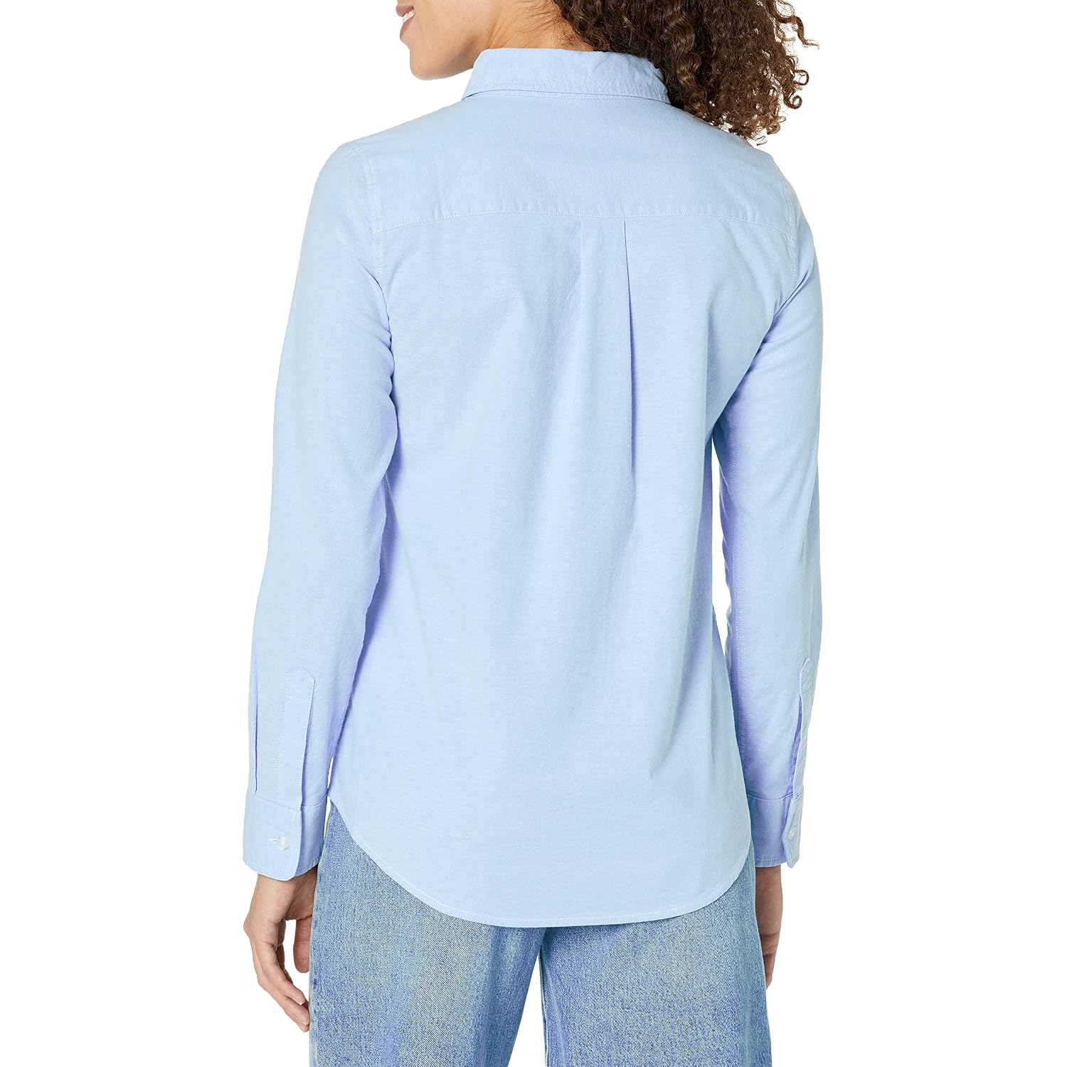 Amazon Essentials Women'S Long Sleeve Button Down Stretch Oxford Shirt (Available In Plus Size)